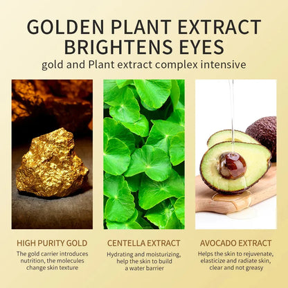 Avocado Golden Collagen Eye Mask Anti Dark Circles Eye Bags Moisturizing Firming Eye Patches Skin Care Products