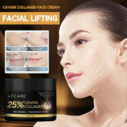 Crema facial antiarrugas con colágeno de caviar, 30 g, con mascarilla para ojos, ácido hialurónico, hidratante, reduce las líneas finas, productos para el cuidado de la piel