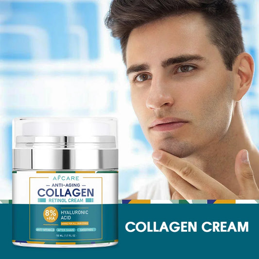 8% Hyaluronic Acid Collagen Cream Retinol Moisturizing Face Cream Korean Neutral Skincare Products