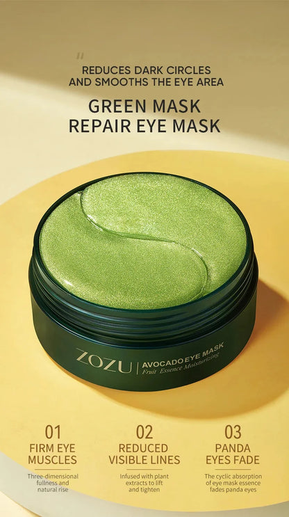 Avocado Golden Collagen Eye Mask Anti Dark Circles Eye Bags Moisturizing Firming Eye Patches Skin Care Products