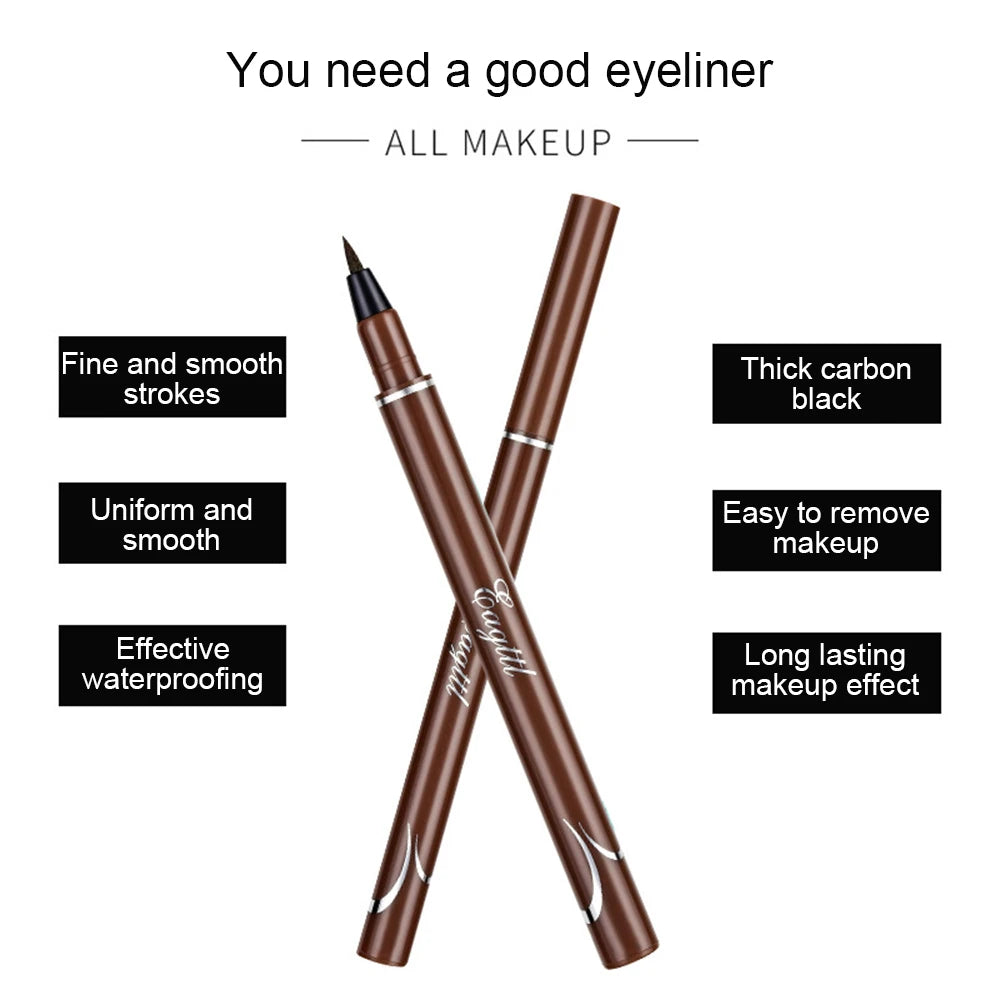 Waterproof Long-lasting Professional Makeup Waterproof Eyeliner Pen Non-smudging Eyeliner Pen Top-rated Smudge-proof Easy To Use